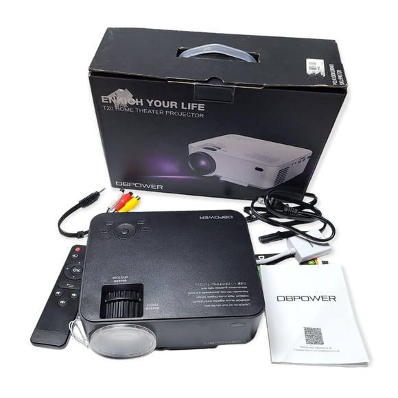 Tenker/Dbpower Other - DBPOWER T20 LCD Mini Home Theater Projector & remote HDMI VGA AV TV Tested